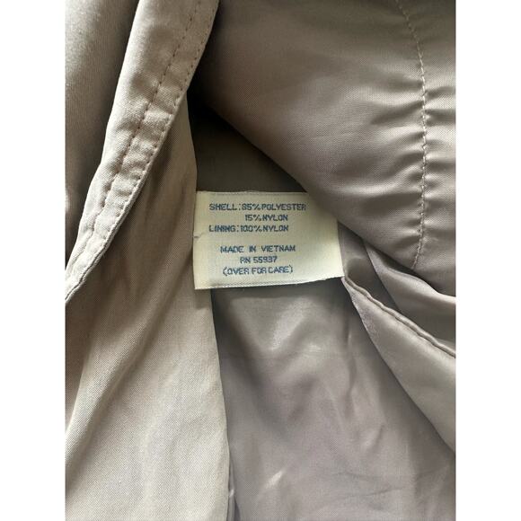 TravelSmith Long Large Men's Jacket Khaki Front Button - Picture 5 of 8